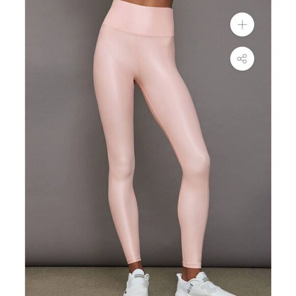 Carbon38 Pants - Takara carbon 38 high rise women's activewear beige tan shimmer basics M